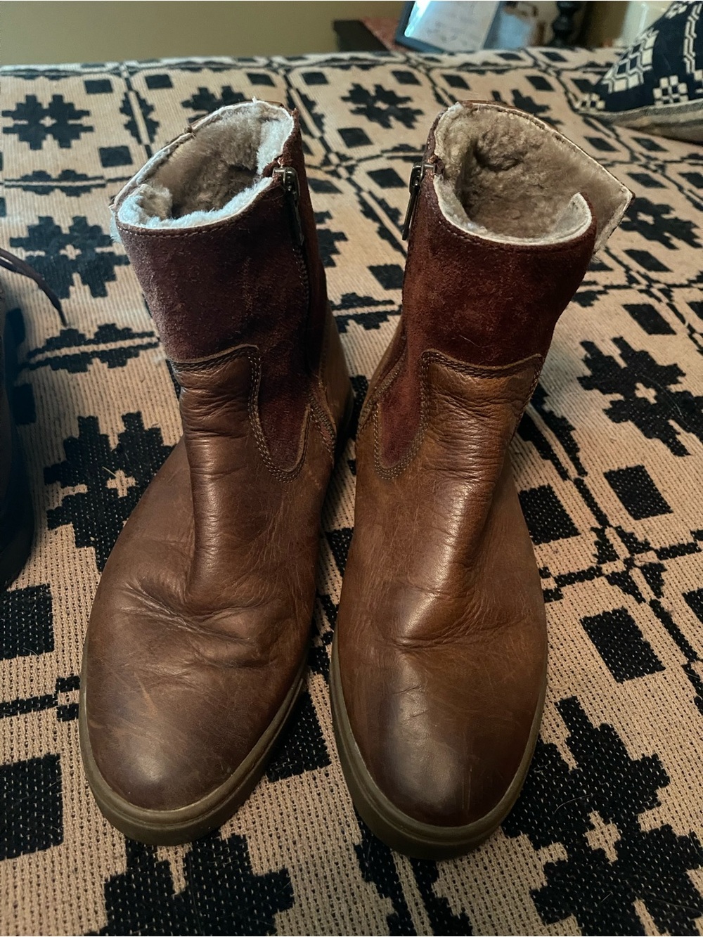 Women Frye Shearling-Lined Ankle Boots